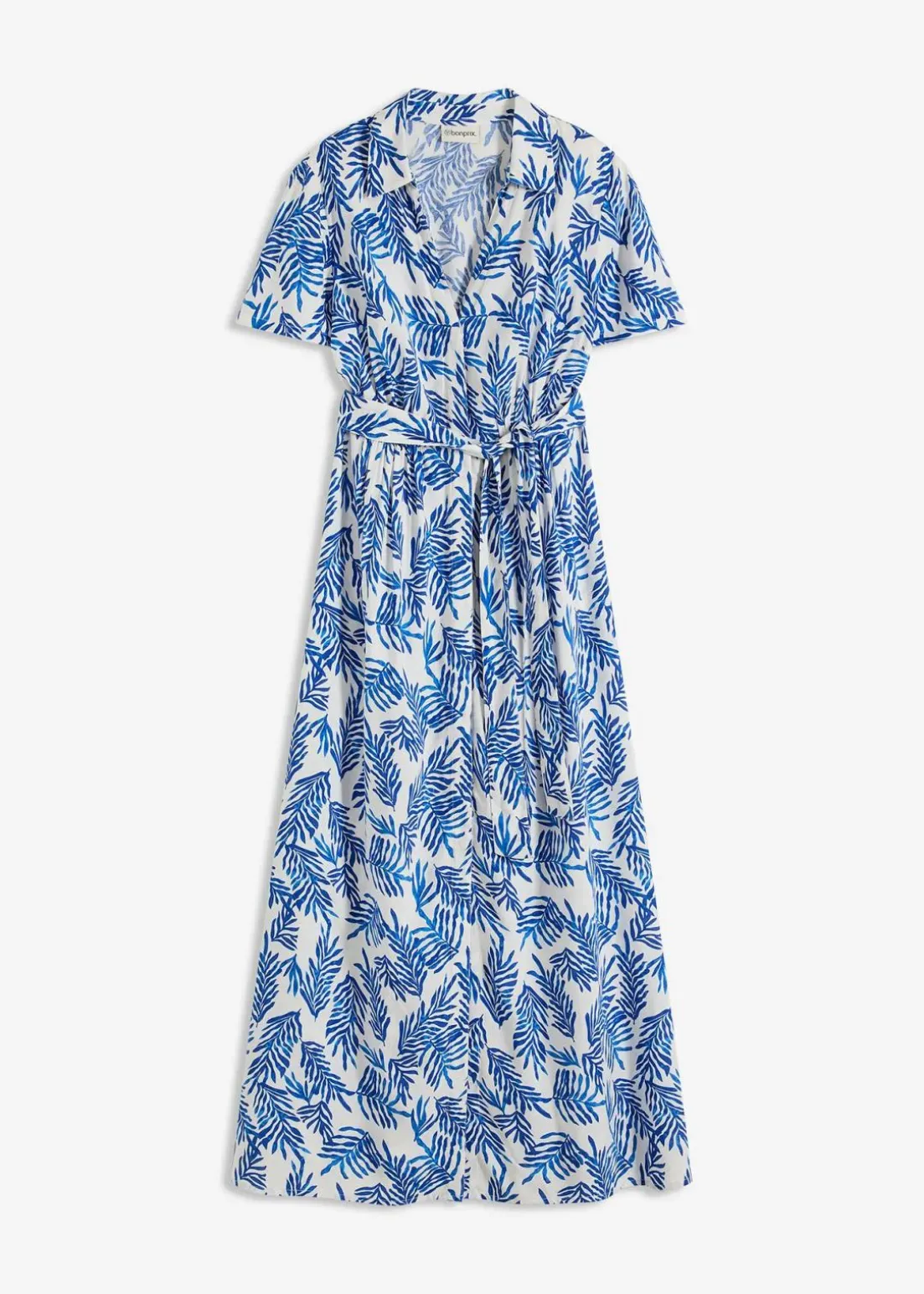 bedrucktes Maxikleid aus fließender Viskose