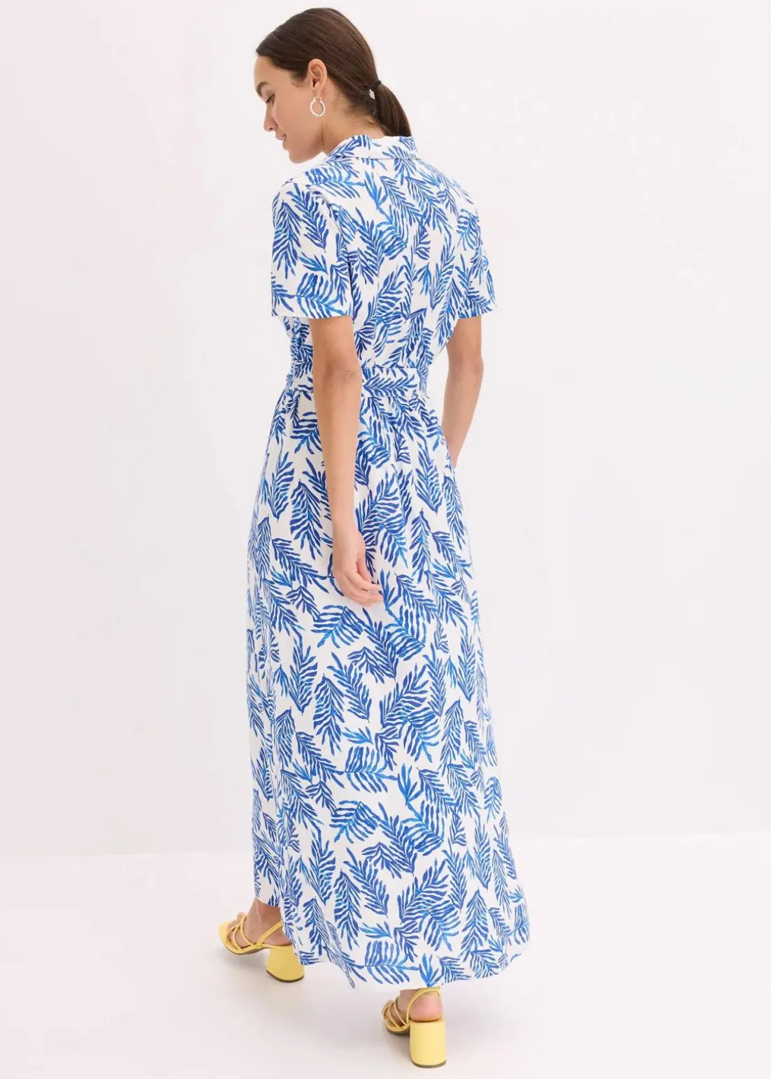bedrucktes Maxikleid aus fließender Viskose