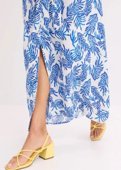 bedrucktes Maxikleid aus fließender Viskose