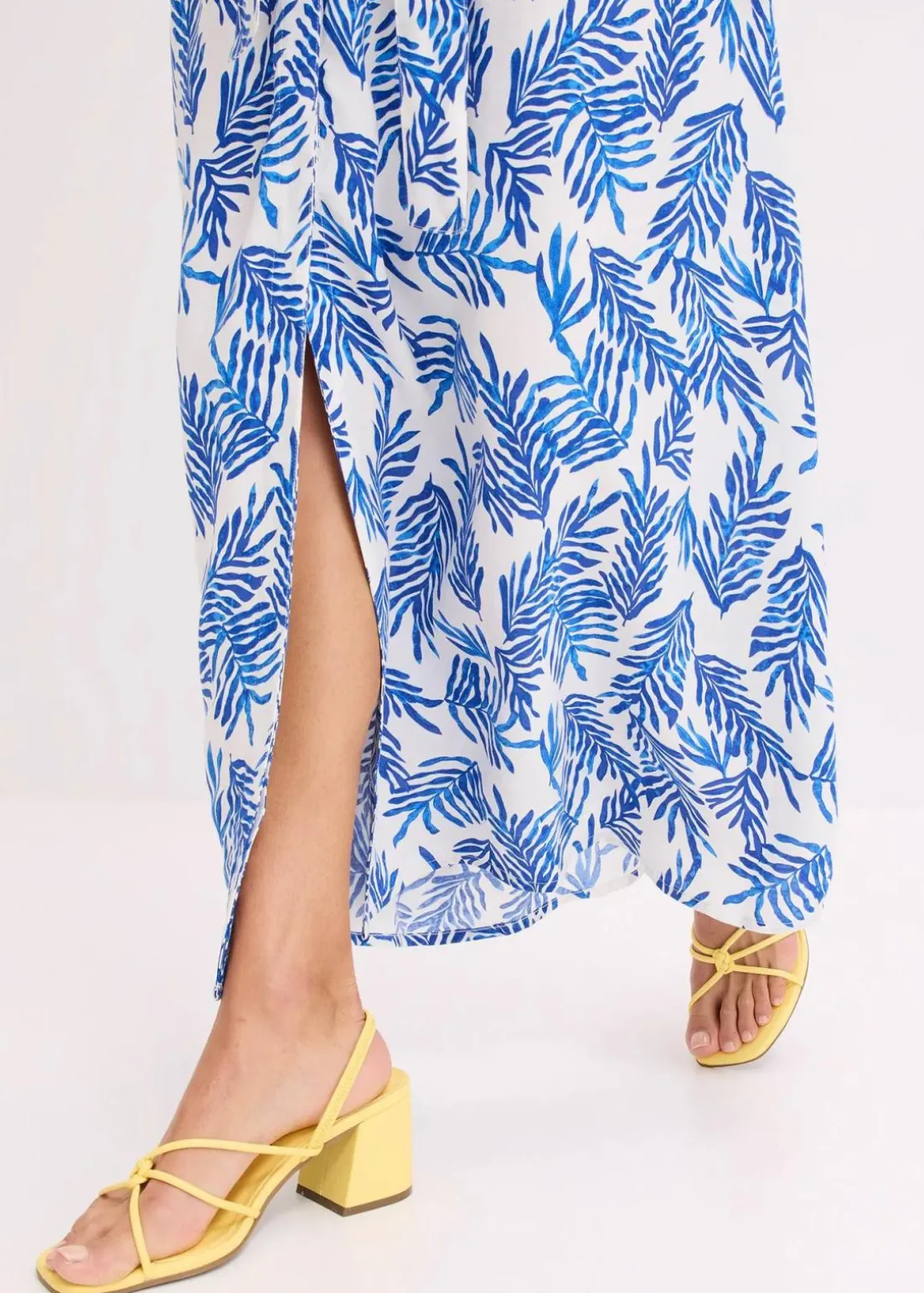 bedrucktes Maxikleid aus fließender Viskose