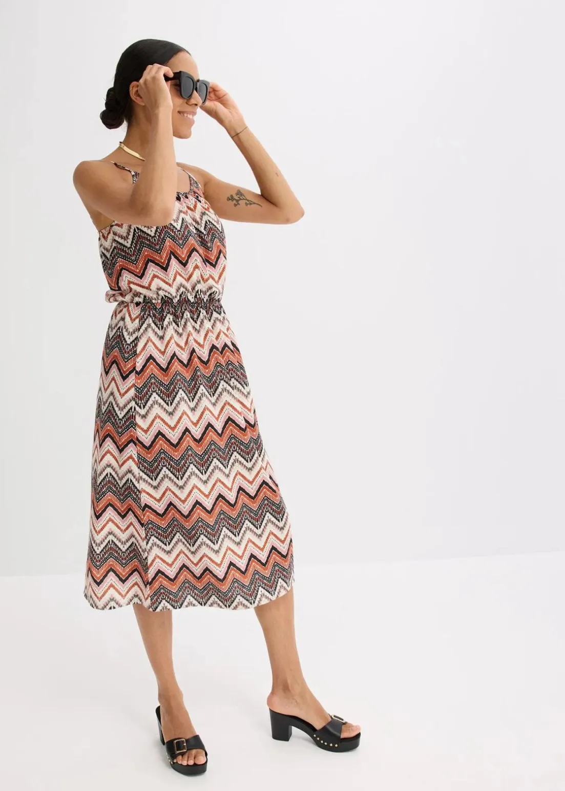 bedrucktes Trägerkleid