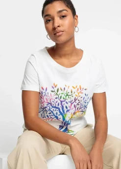 Bedrucktes T-Shirt aus Bio-Baumwolle