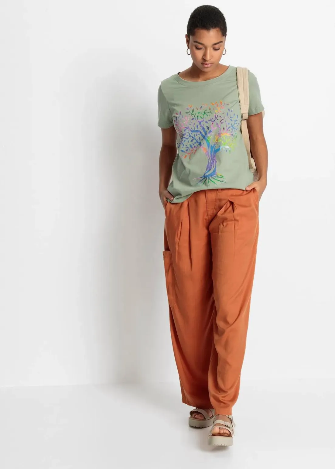 Bedrucktes T-Shirt aus Bio-Baumwolle