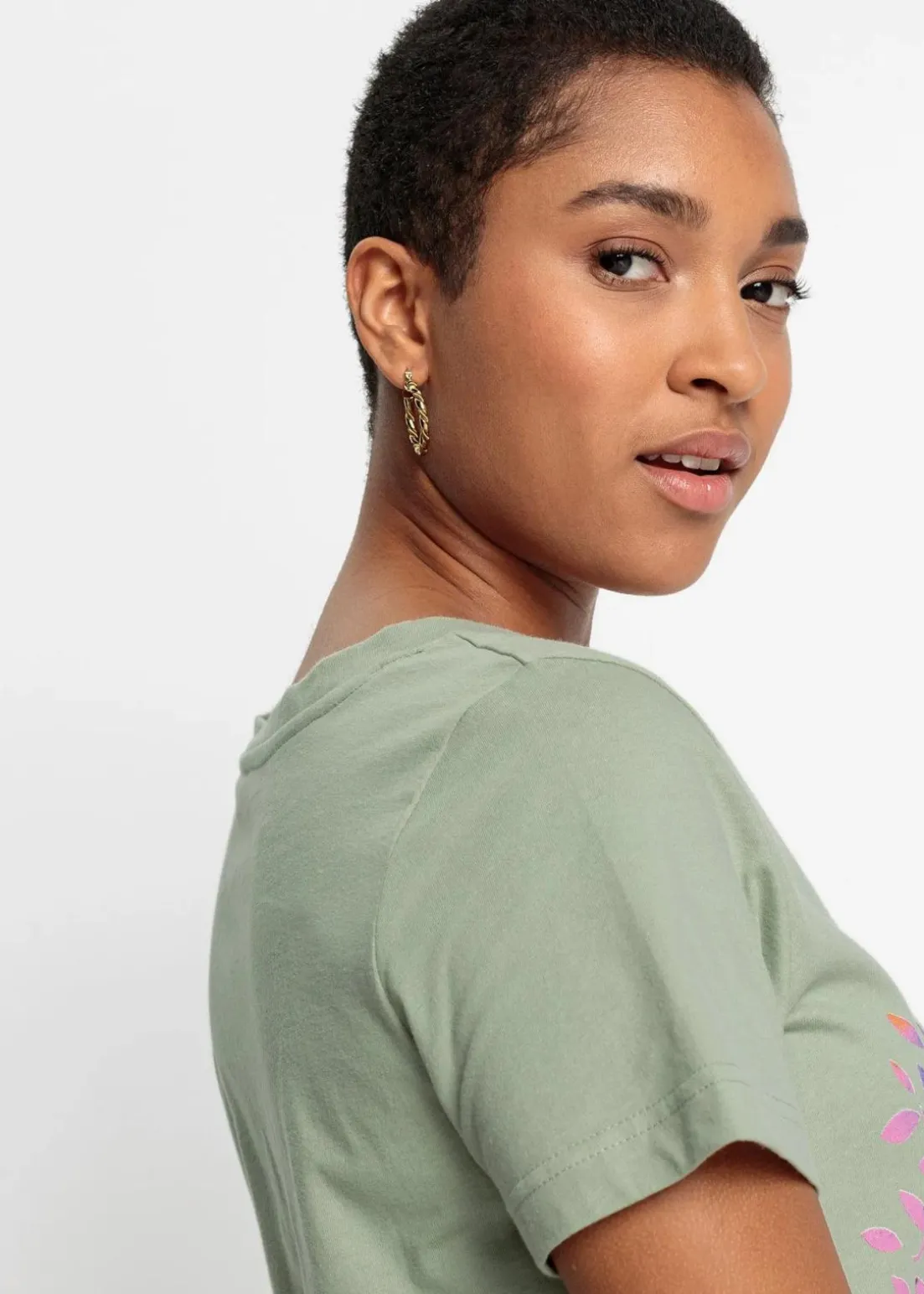 Bedrucktes T-Shirt aus Bio-Baumwolle