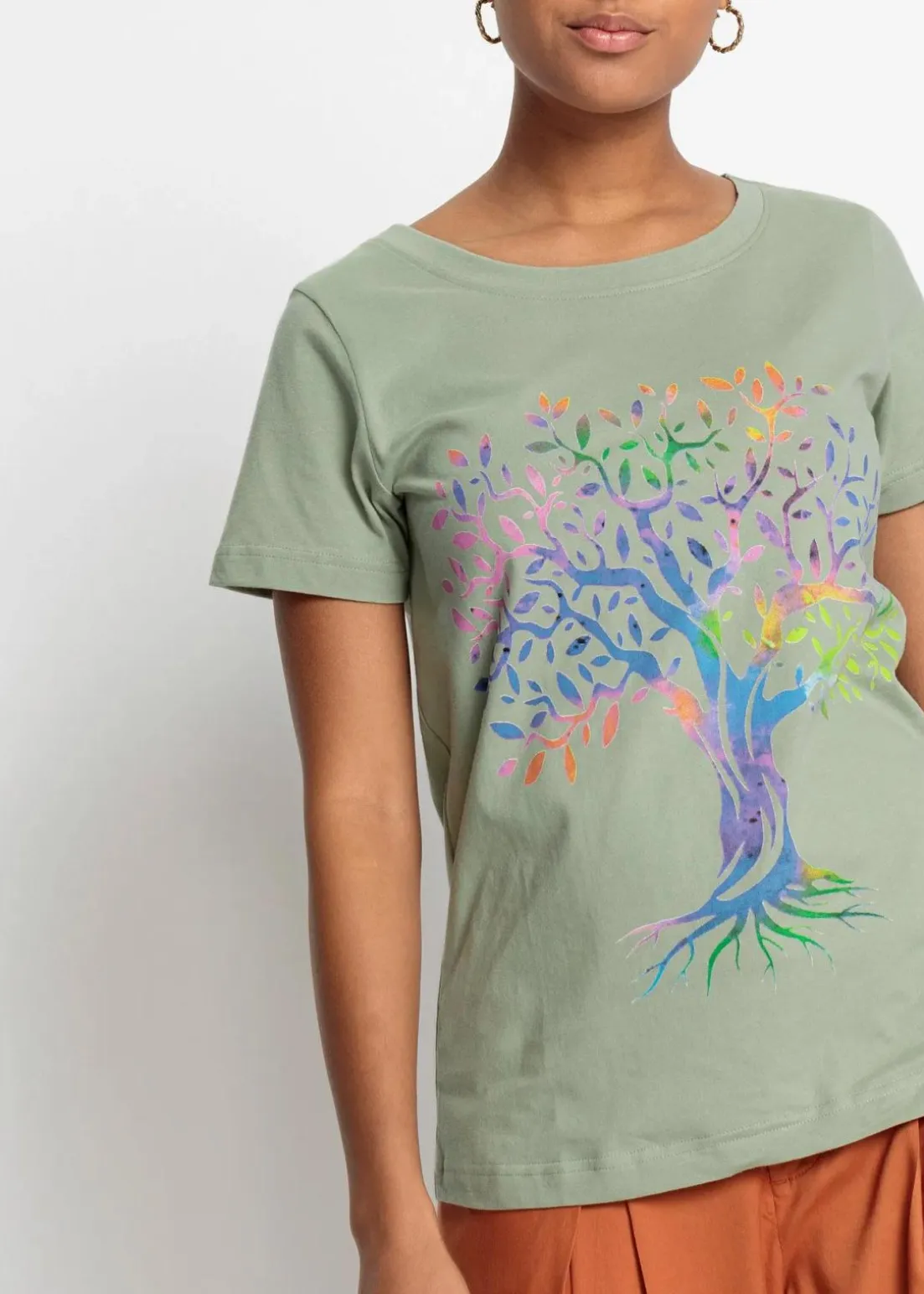 Bedrucktes T-Shirt aus Bio-Baumwolle