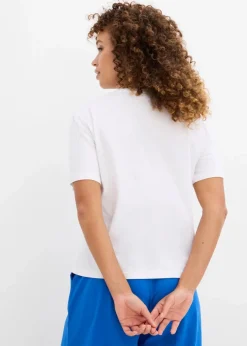 Bedrucktes T-Shirt aus reiner Baumwolle