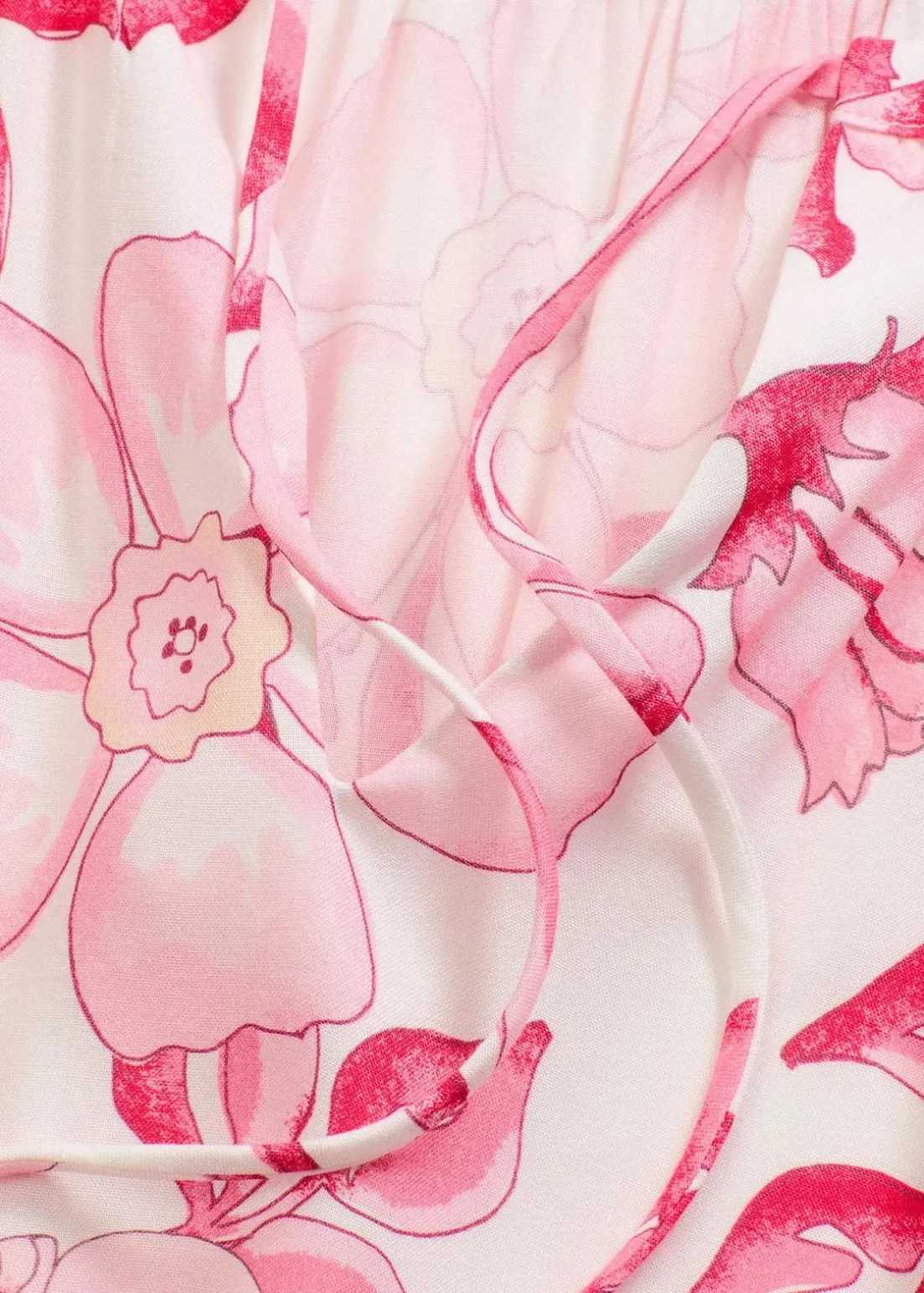 bedrucktes Tunika-Kleid aus fließender Viskose