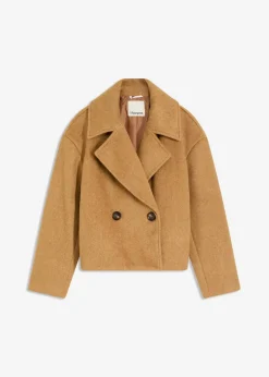 Übergangsjacke in Wolloptik