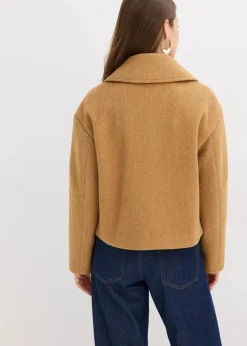 Übergangsjacke in Wolloptik