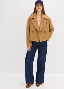 Übergangsjacke in Wolloptik