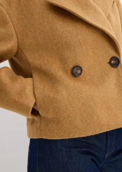 Übergangsjacke in Wolloptik