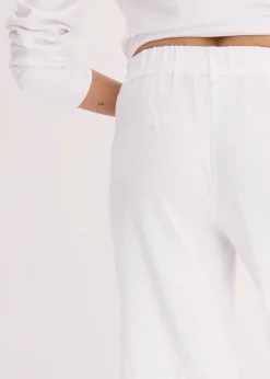 Bermuda aus Leinen-Mix