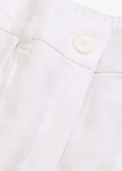 Bermuda aus Leinen-Mix