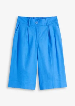 Bermuda aus Leinen-Mix