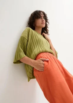 Bermuda aus Leinen-Viskose Mischung