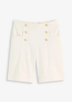 Bermuda mit dekorativen Knöpfen