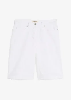 Bermuda mit offener Saumkante