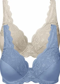 Bügel-BH mit zarter Spitze (2er Pack)