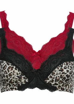 Bügel-BH mit zarter Spitze (2er Pack)