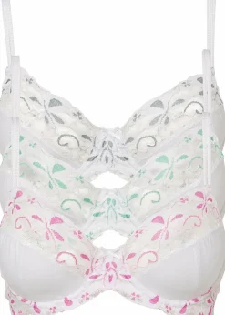 Bügel-BH mit zarter Spitze (3er Pack)