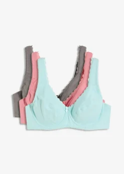 BH mit Bügel mit weicher Bio-Baumwolle (3er Pack)