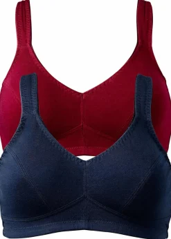 BH ohne Bügel mit Bio-Baumwolle (2er Pack)