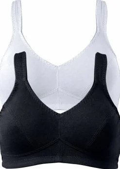 BH ohne Bügel mit Bio-Baumwolle (2er Pack)