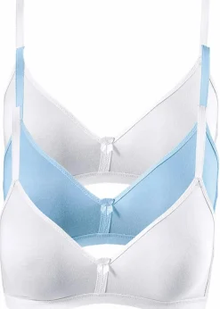 BH ohne Bügel mit Bio-Baumwolle (3er Pack)