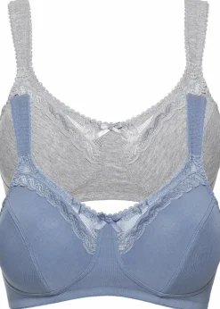 BH ohne Bügel mit Bio-Baumwolle (2er Pack)