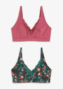 BH ohne Bügel mit Bio-Baumwolle (2er Pack)