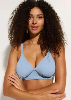 Bikinioberteil mit breitem Band