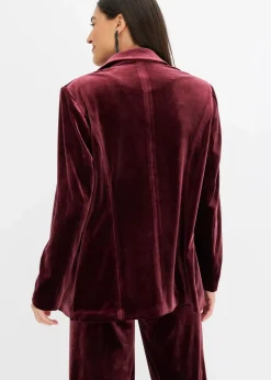 Blazer aus softem Samt