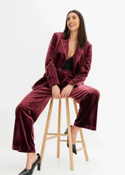 Blazer aus softem Samt
