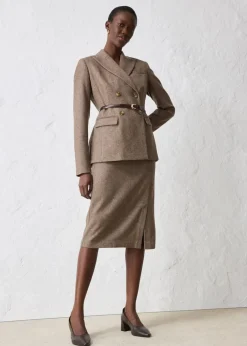 Blazer aus weichem Woll-Mix