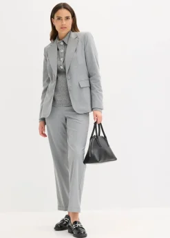 Blazer mit dekorativen Handstich Details