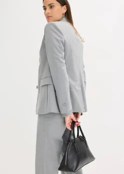 Blazer mit dekorativen Handstich Details