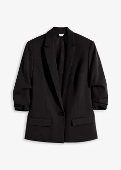 Blazer mit drapierten Ärmeln