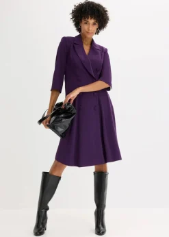 Blazerkleid mit ausgestelltem Rockteil