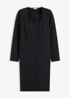 Blazerkleid mit Spitzenkante