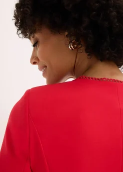 Blazerkleid mit Spitzenkante