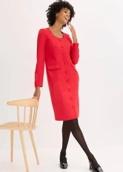 Blazerkleid mit Spitzenkante