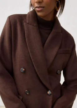 Blazermantel aus weichem Woll-Mix