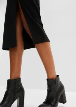 Bleistiftrock mit Knopfleiste