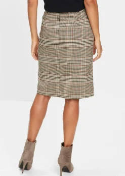 Bleistiftrock mit Knöpfen