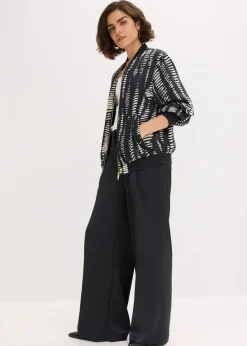 Blouson aus fließendem Satin