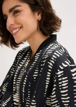 Blouson aus fließendem Satin