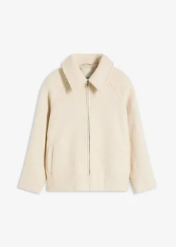 Blouson aus softem Bouclé