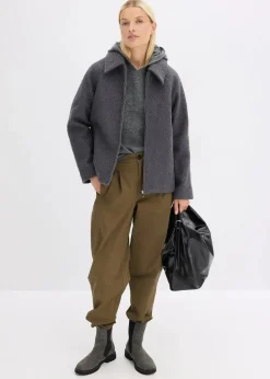 Blouson aus softem Bouclé