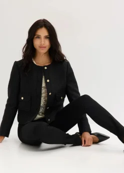 Blouson aus softem Bouclégarn