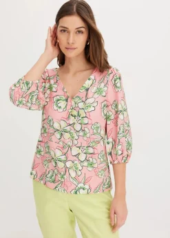 Bluse aus feinem Viskose-Mix